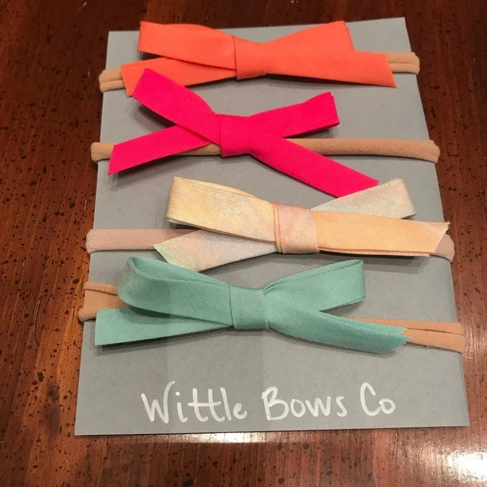 Bias tape bows! Handmade! Have other‎ colors!